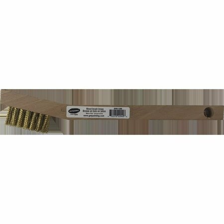 COOLCRAFTS DYN11300 3 x 7 Rows Brass Wood Handle Brush CO3570416